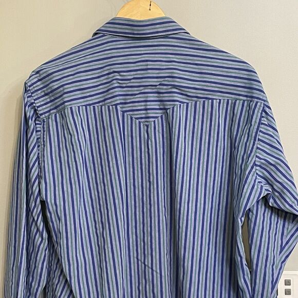 Flying R Ranchwear Shirt‎ Pearl Snap Up Western Rodeo USA Made XLarge EUC - Picture 5 of 9